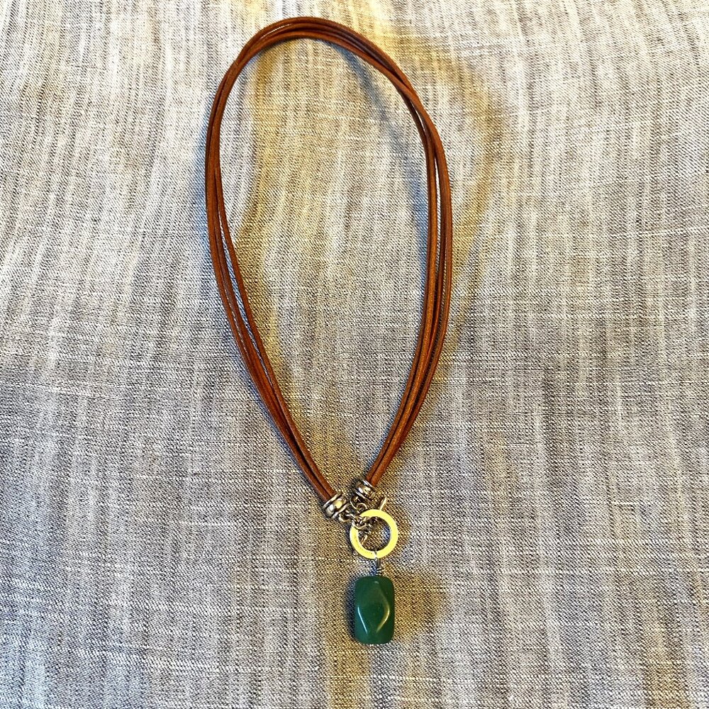 Green Gemstone Pendant Necklace